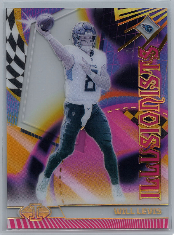 Will Levis 2023 Panini Illusions Pink Illusionists Tennessee Titans 122/399 RC
