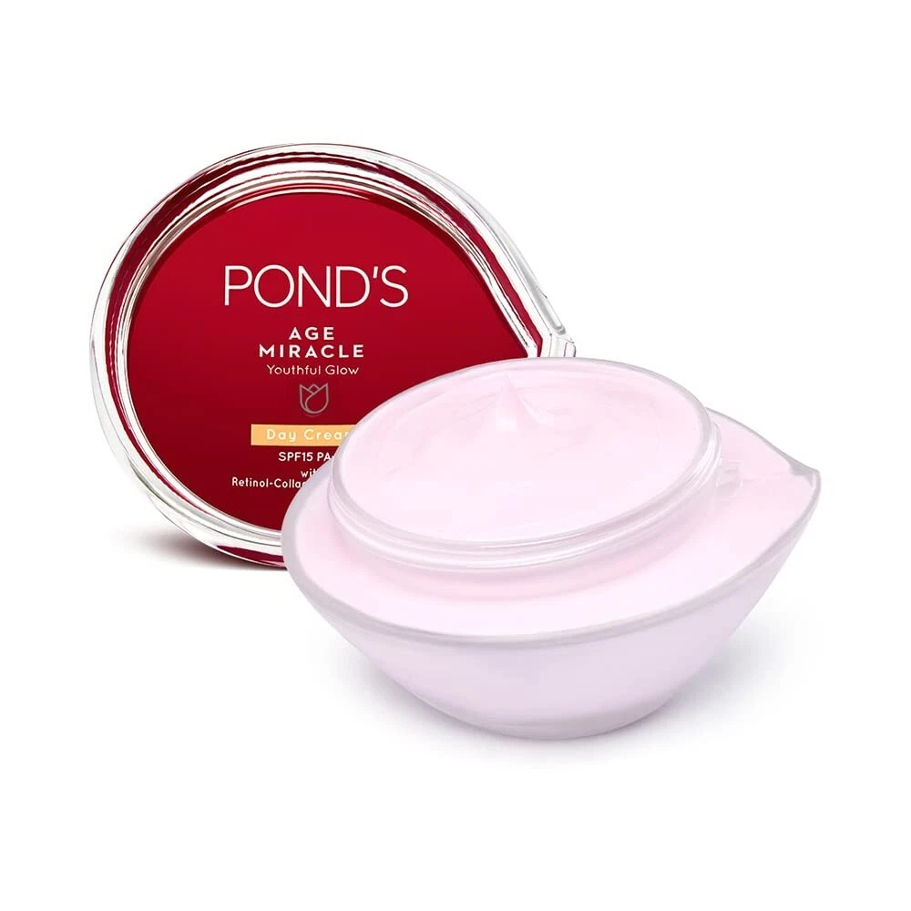 Pond's Age Miracle Youthful Glow Face Day Cream Anti-Ageing with SPF 15 PA++ 50g
