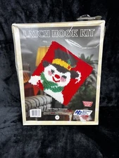 National Yarn Crafts Latch Hook Kit XP63 Happy Snowman sz.12"x 12" NEW