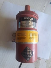 Vintage Bosch Red Ignition Coil BMW 2002 2002Tii  VW High Performance Nos Tii 02