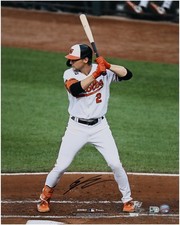Gunnar Henderson Baltimore Orioles Signed 16x20 White Batting Stance Photo