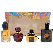 Womens Perfume Gift Set 4pc EDP Mini Set Fruity Floral Gourmand Gift Box