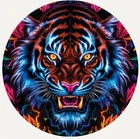Hayleybug 1/10th oz The Stripe that Roared Tiger Silver Round