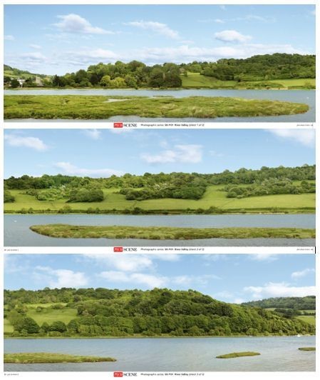 Peco SK-P01 River Valley Scenic Photographic Backscene Model Railway