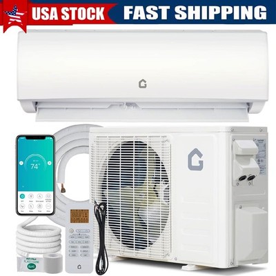 12000 BTU Mini Split Air Conditioner Ductless ,Heat Pump AC 21 SEER2 230V w/Kit