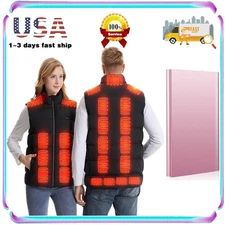 Heated Vest 23 Heating Zones w/ 20000mAh Battery Pack Electric Heating Jacket