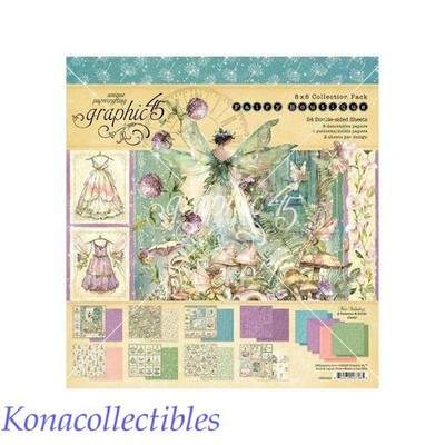 Graphic 45 Fairy Boutique 8x8 Collection Pack New! 24 Sheets 4503043