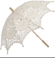 Lace Parasol Umbrella Vintage Wedding Bridal Lace Umbrella for Decoration Photo