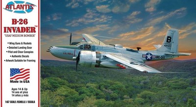 New Atlantis 1:67 Scale B-26 Invader Medium Bomber USAF Model Kit M6818