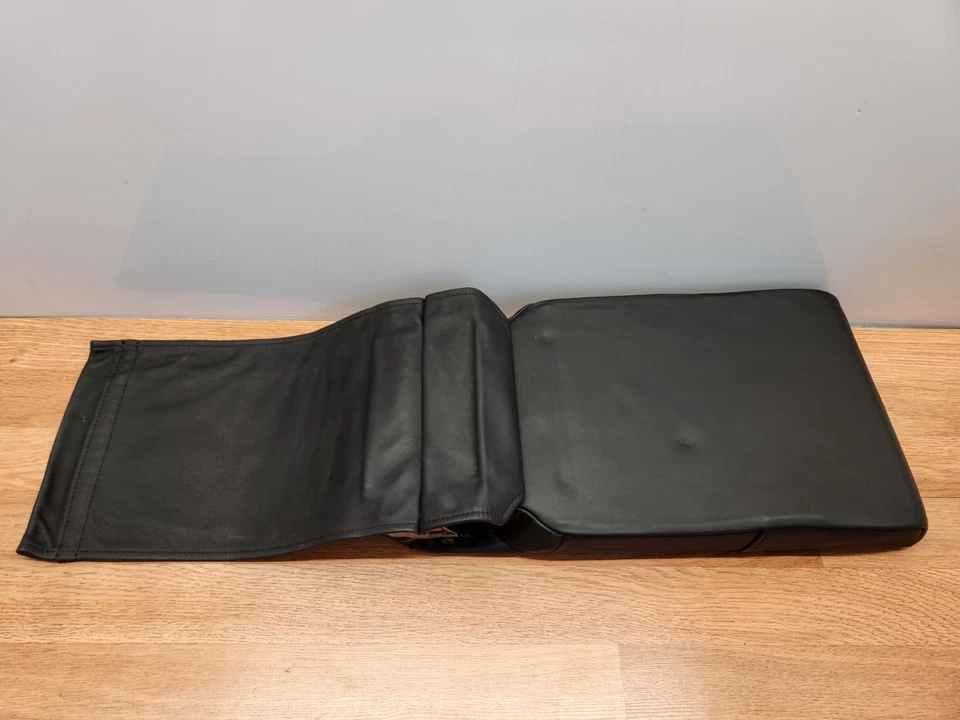✅ 00-06 OEM BMW E53 X5 Asiento Trasero Centro Apoyabrazos Cuero Negro Foto 2 de 4