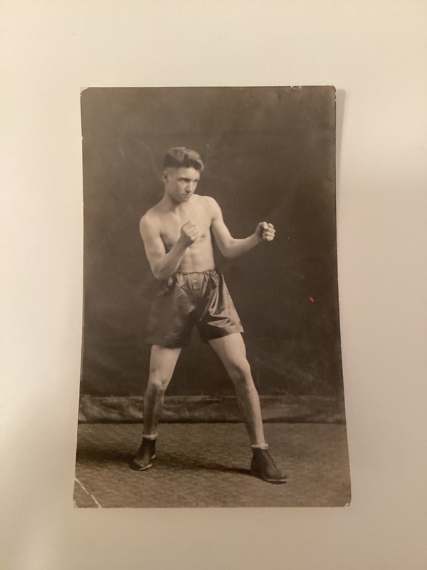 San Francisco Portuguese Fighter Manuel Azevedo Autographed Postcard 1918