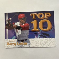 Panini 2026 Decades: 90s Culture - “Top 10” Insert Card - Barry Larkin Reds