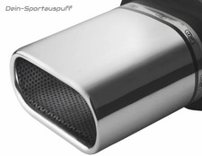 Ulter Sportauspuff Opel ZAFIRA B 1.6l 1.8l 1.9l 167x60mm flachoval eingerollt