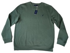 NWT Nautica Men  s Crewneck Sweatshirt Pullover Green Size XL
