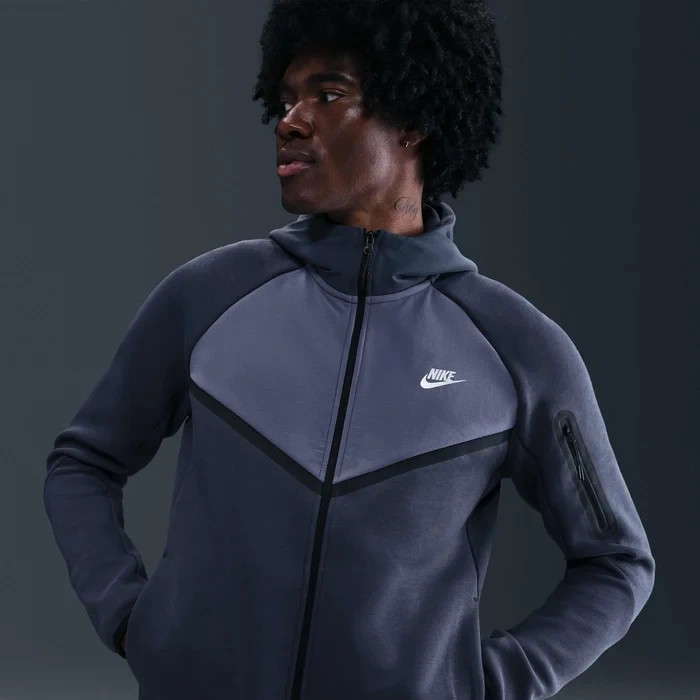 Nike Tech Men's Fleece Windrunner Full-Zip Jacket IH4302-437 Blue