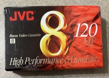 JVC 8mm Video Cassette Tape MP120 P6-120J New Sealed