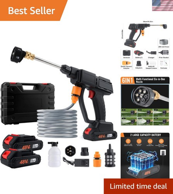 #ad #ad Cordless High Pressure Pressure Washer with 6 in 1 Nozzle Effortless Cleaning $66.49