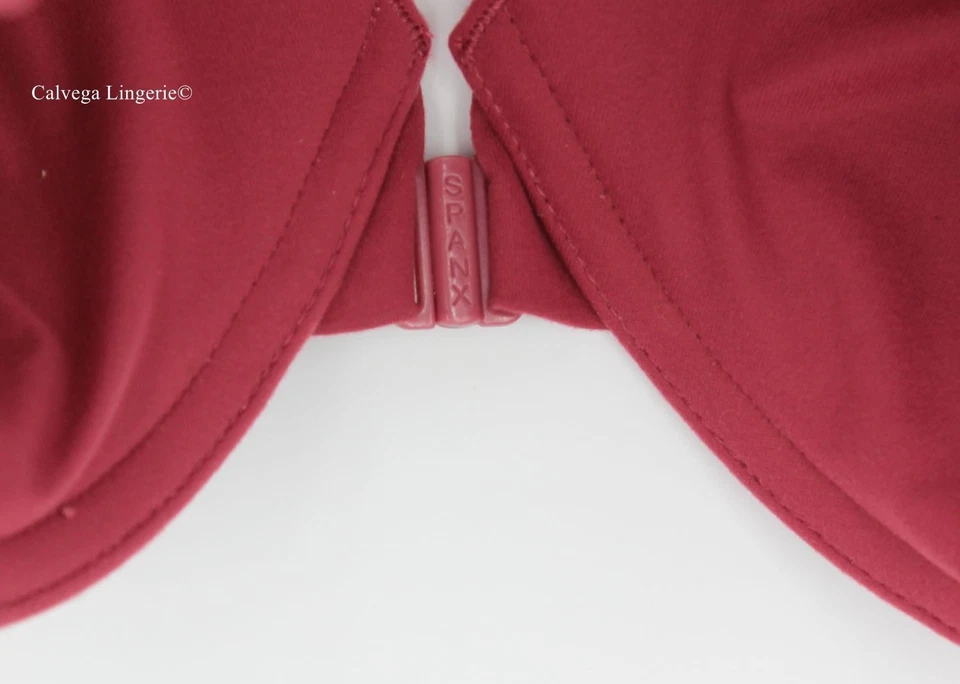 Novo com etiquetas SPANX 30011R "Bra-Lleluia!" Sutiã completo camiseta acolchoada fechamento frontal, rosa, 34DD - Imagem 3 de 4