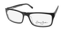 NEW SEAN JOHN 5154 EYEWEAR FULL-RIM PLASTIC 001 57-17-150 RETRO MENS BLACK