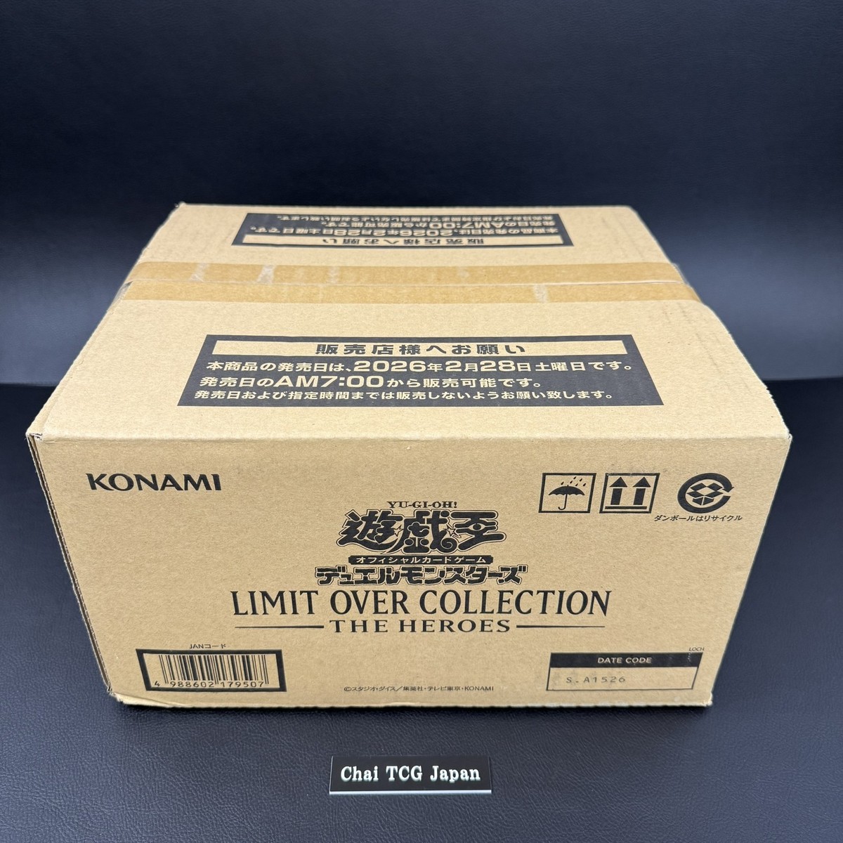 Yu-Gi-Oh! Limit Over Collection THE HEROES 1 Case 24 Box New