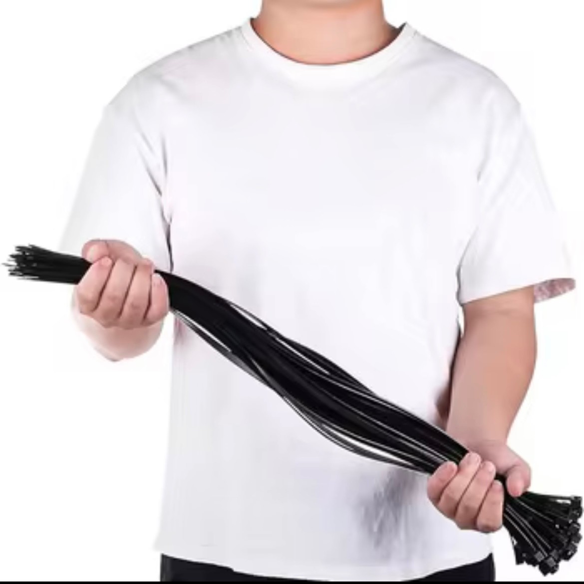 초대형 케이블 타이, 고강도, 길고 넓은 지퍼 타이, 검정색, 1000mm - 2000mm 3