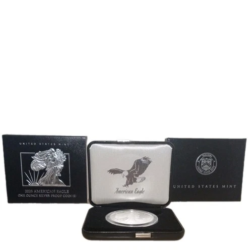 2025-S $1 1-oz Proof American Silver Eagle Navy Privy OGP &COA 250th