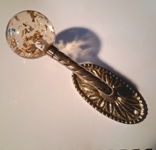 Vintage Hollywood Regency Clothing Hanger With Large Glitter Ball Hook