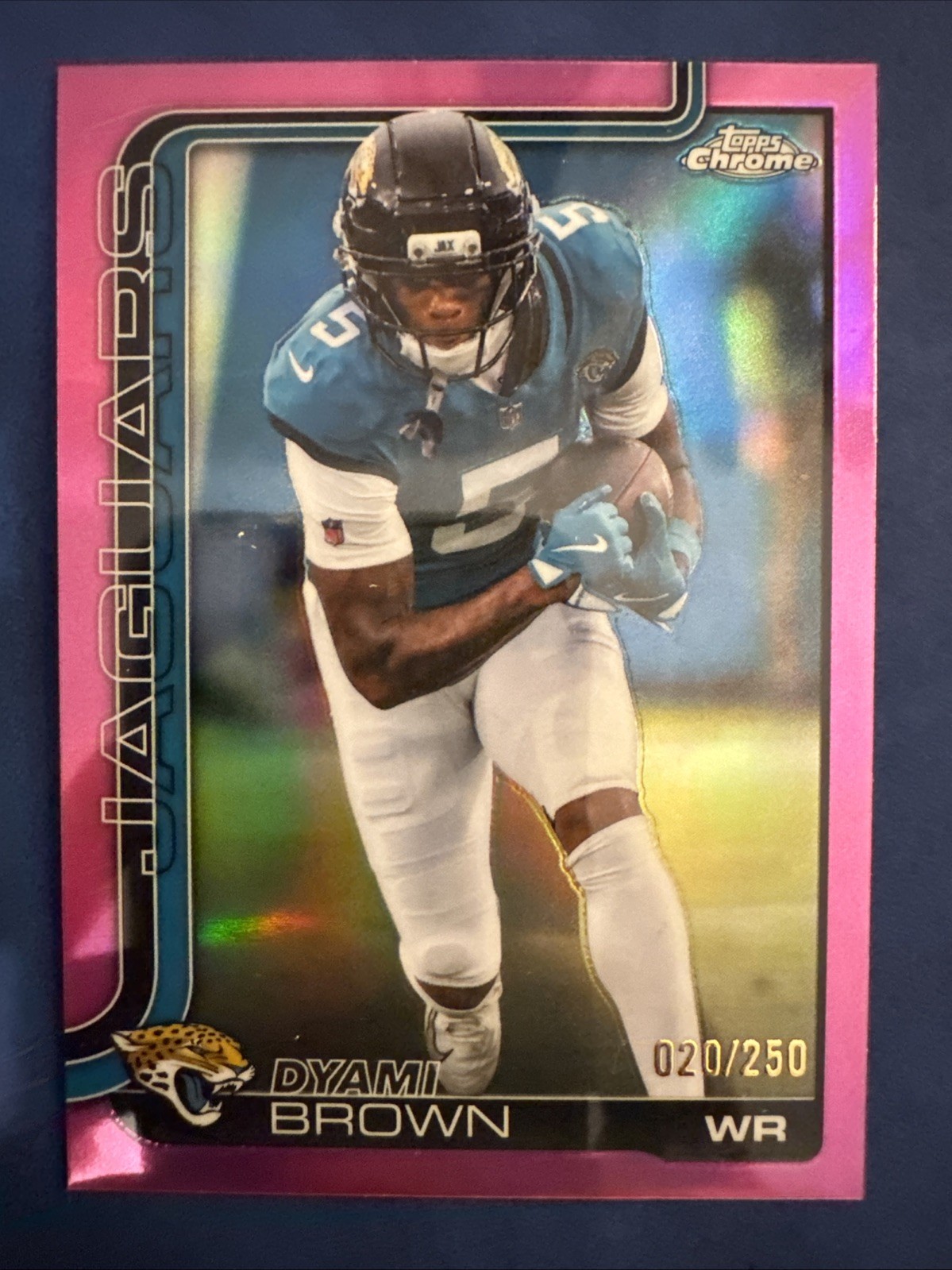 2025 Topps Chrome - Dyami Brown #136 Pink Refractor /250
