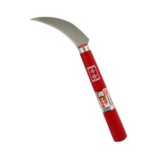 Senkichi Sharp Cutting Multipurpose Sickle, Stainless Steel, 105mm, Silver/Red