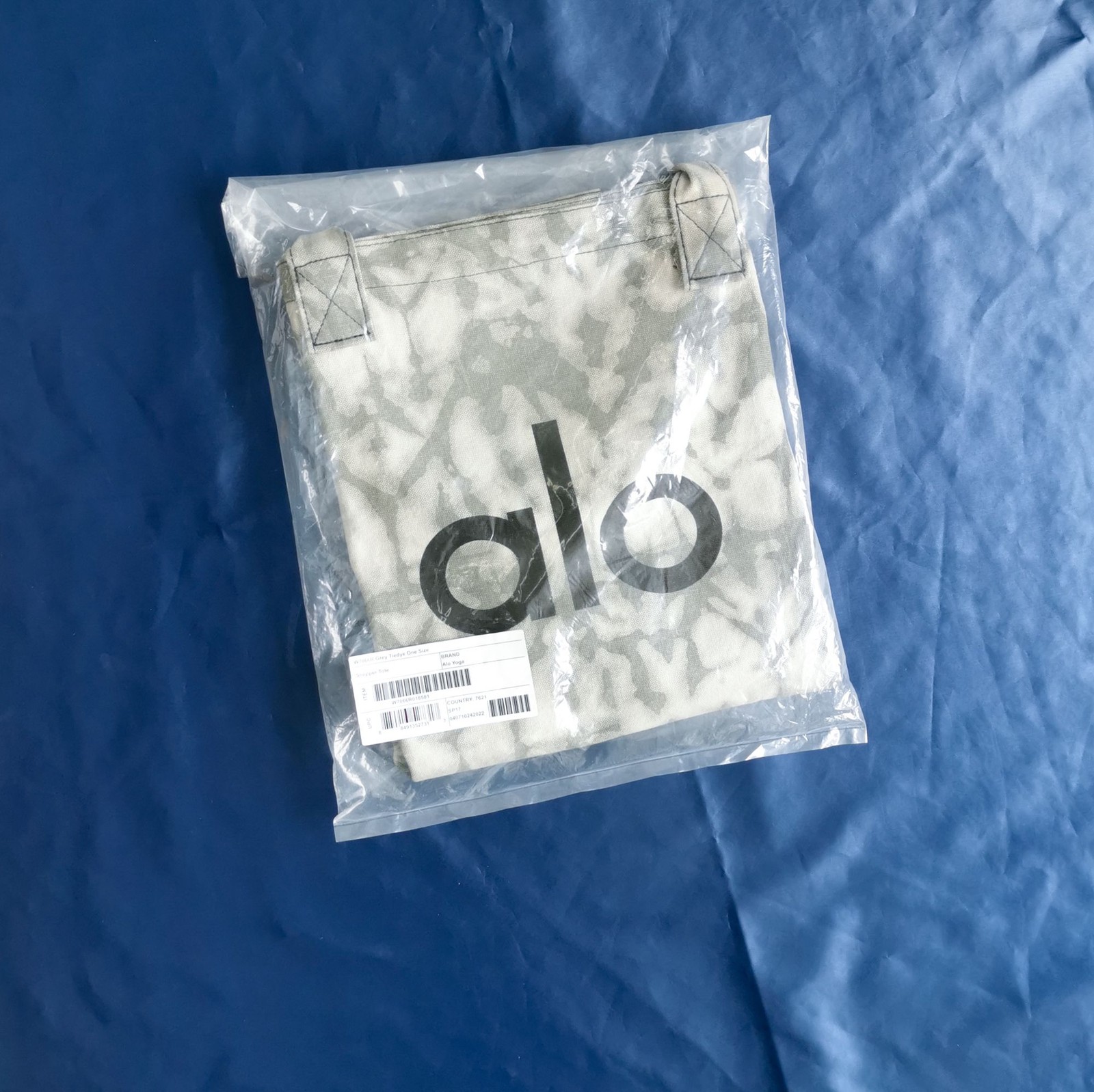 Alo Yoga Gray Canvas Large Gym Bag Travel Training Carry-On