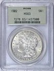 1902 MORGAN SILVER DOLLAR PCGS MS 63 OGH OLD GREEN HOLDER