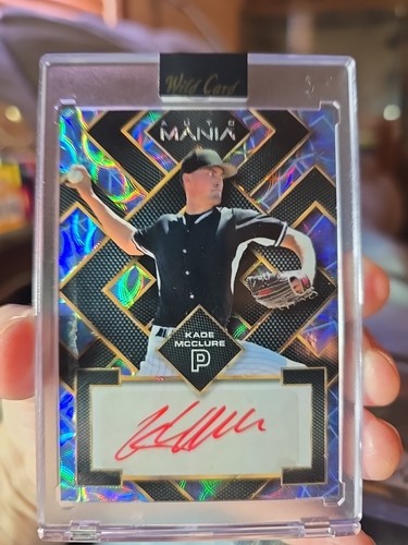 23 wild card auto mania Blue And Black Square Scope Auto Kade McClure #2/3 - Picture 1 of 6