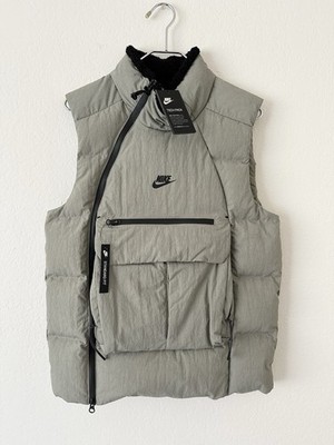 New Nike Sportswear Tech Pack Stucco Vest Down Fill Full Zip 928909-004 Sz Small