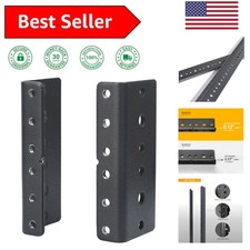 Versatile 2U Rack Mount Rails for Audio  Network Equipment - Screws Included