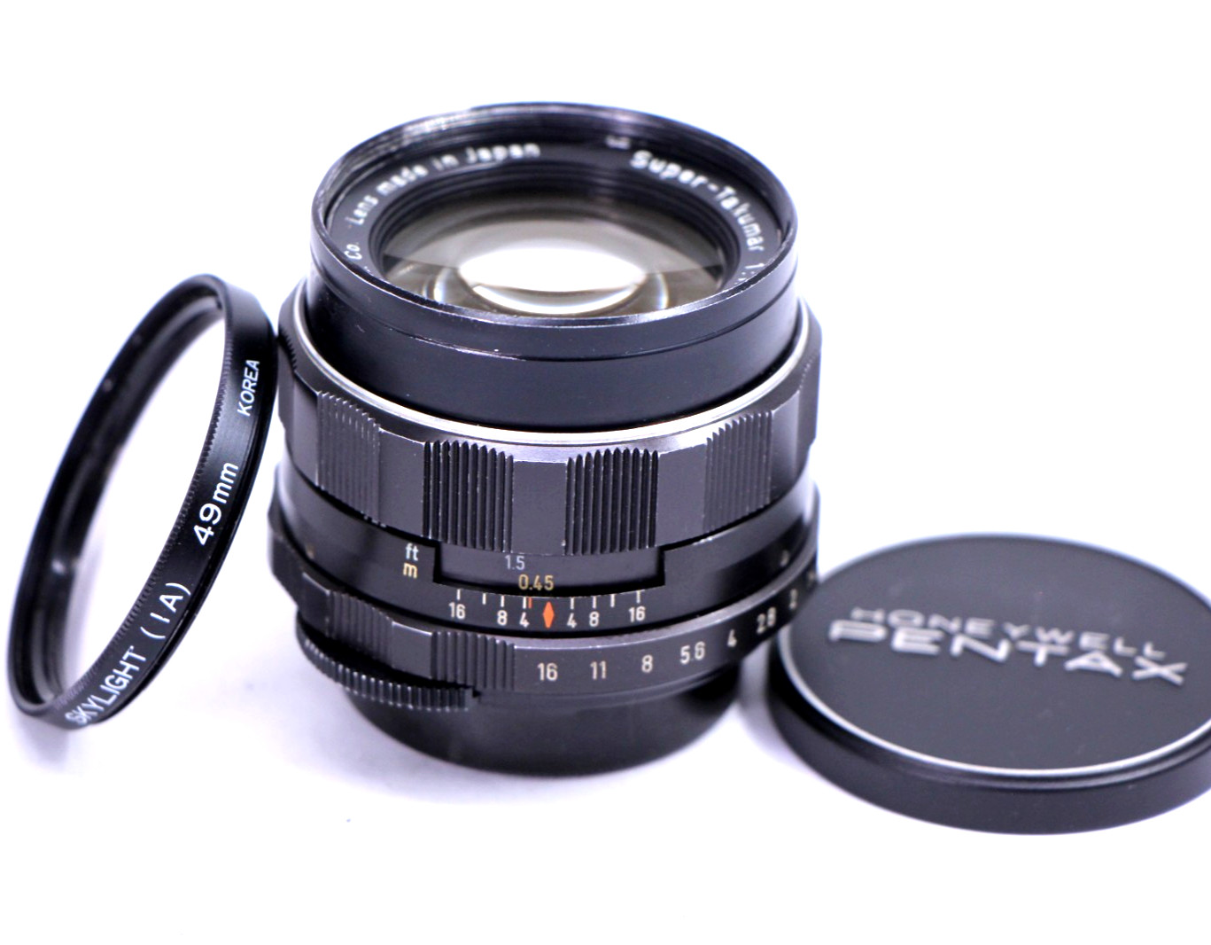Super Takumar 8 Elements 50mm f1.4 Asahi Opt M42 Pentax Lens 50/1.4 Free US Ship
