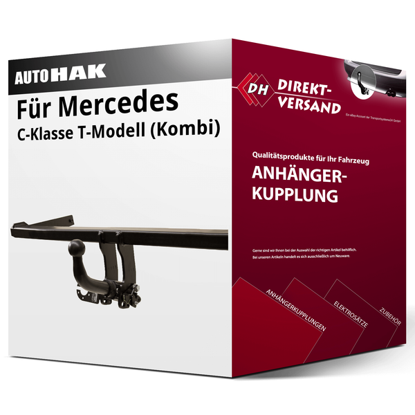 FüR Mercedes C T-Modell S205 (Auto Hak) AnhäNgerkupplung Horizontal Abnehmbar-image
