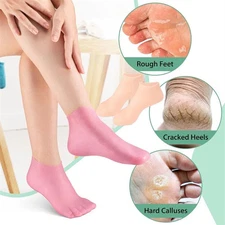 4 Pair Foot Care Socks Spa Silicone Moisturizing Gel Anti Cracking Protect US