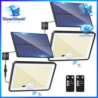Solarlampen FüR AußEn 342 LED IP65 Wasserdicht Mit Bewegungsmelder 3 Modi