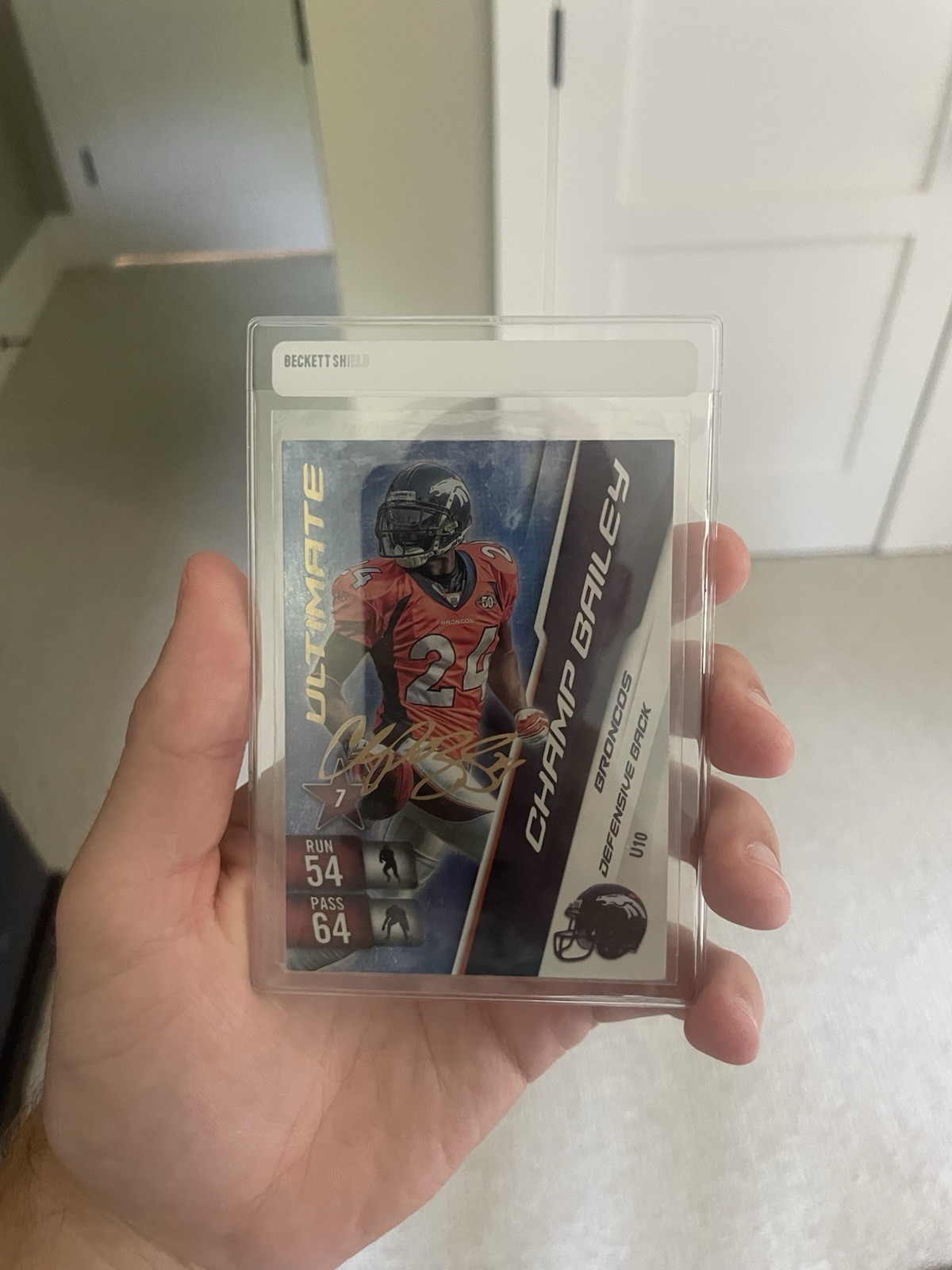 2010 NFL Panini Adrenalyn XL Champ Bailey Denver Broncos Ultimate #U10
