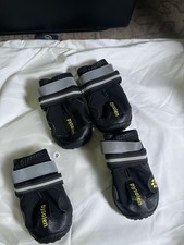 Pysolen Dog Boots Size 8 Waterproof Anti-Slip Dog Shoes Paw Protectors Set of 4