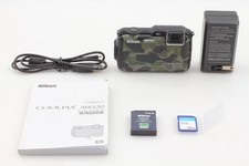  Near MINT Nikon COOLPIX AW120 16.0MP Waterproof Digital Camera Army From JAPAN