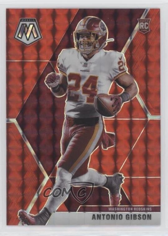 2020 Panini Mosaic Rookies Red Mosaic Prizm Antonio Gibson #227 Rookie RC 0i1k