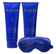 Nakery Beauty SkinRecovery Relax Repair Balm Energize Repair Cream New Sealed