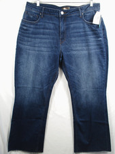 -NWT KUT From The Kloth Kelsey High Rise Fab Ab Ankle Flare Jeans Indigo Sz 16W