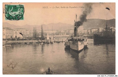 CAR-ADAP1-0029-06 - NICE - Der Hafen - Ausfahrt aus dem Kobra-Dampfer