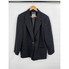 Sag Harbor 100 Wool Blazer Jacket Womens Size 16 Professional Career Academia