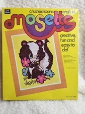 VINTAGE 1973 Craft Master Skunk Crushed Stone Craft Kit NEW SEALED 20690