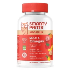 SmartyPants Kids Plus Multivitamin & Omegas Gummies with Vitamins C, D3, B12