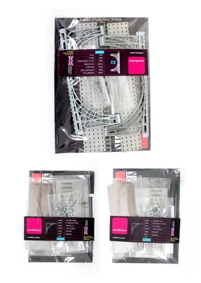 MODELUX 'N-2/OO-1' GAUGE LOT OF 3 18TH CENTURY IRONBRIDGE RAIL & LINK MODEL KITS