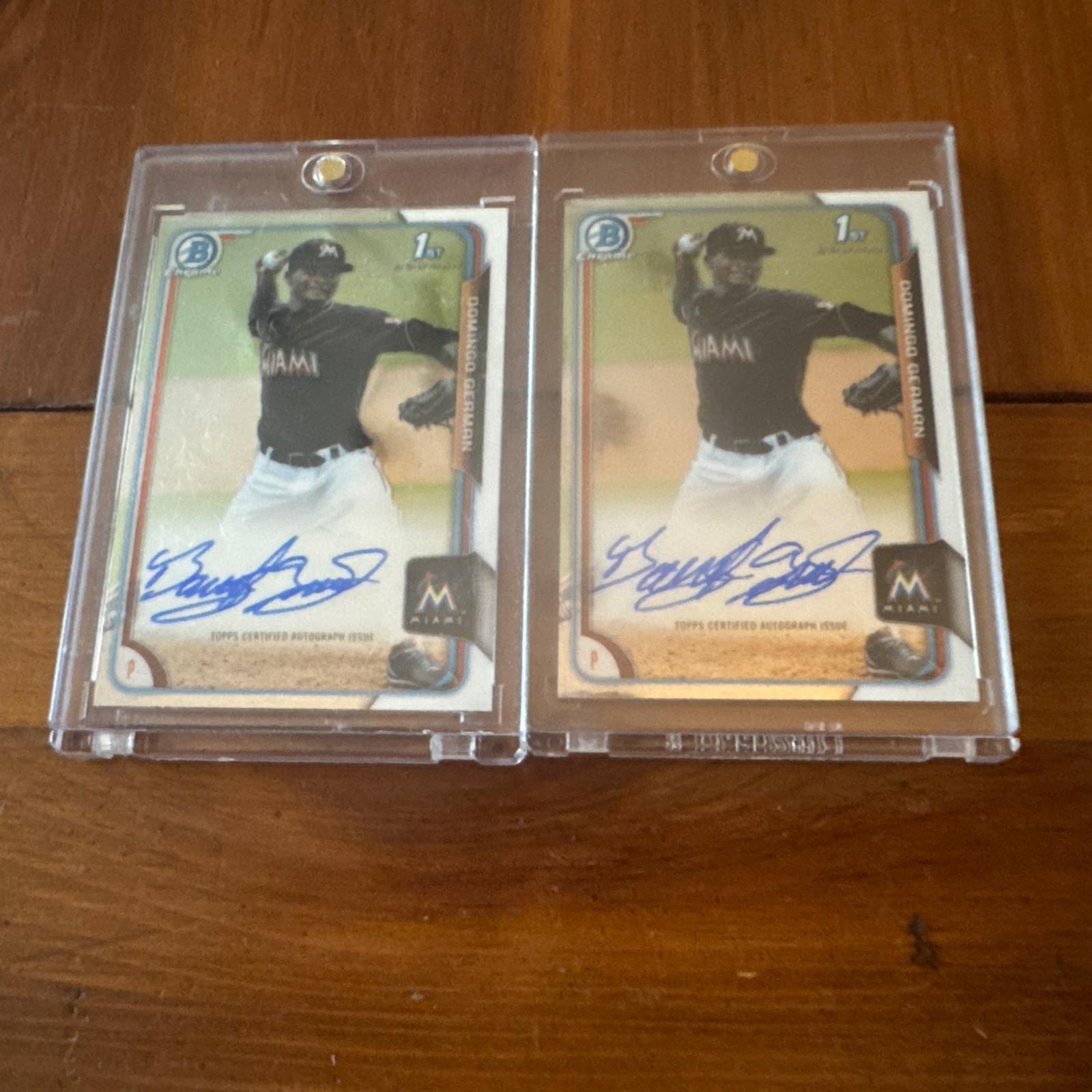 2015 Bowman - Chrome Prospects Autographs Domingo German #BCAP-DGE 